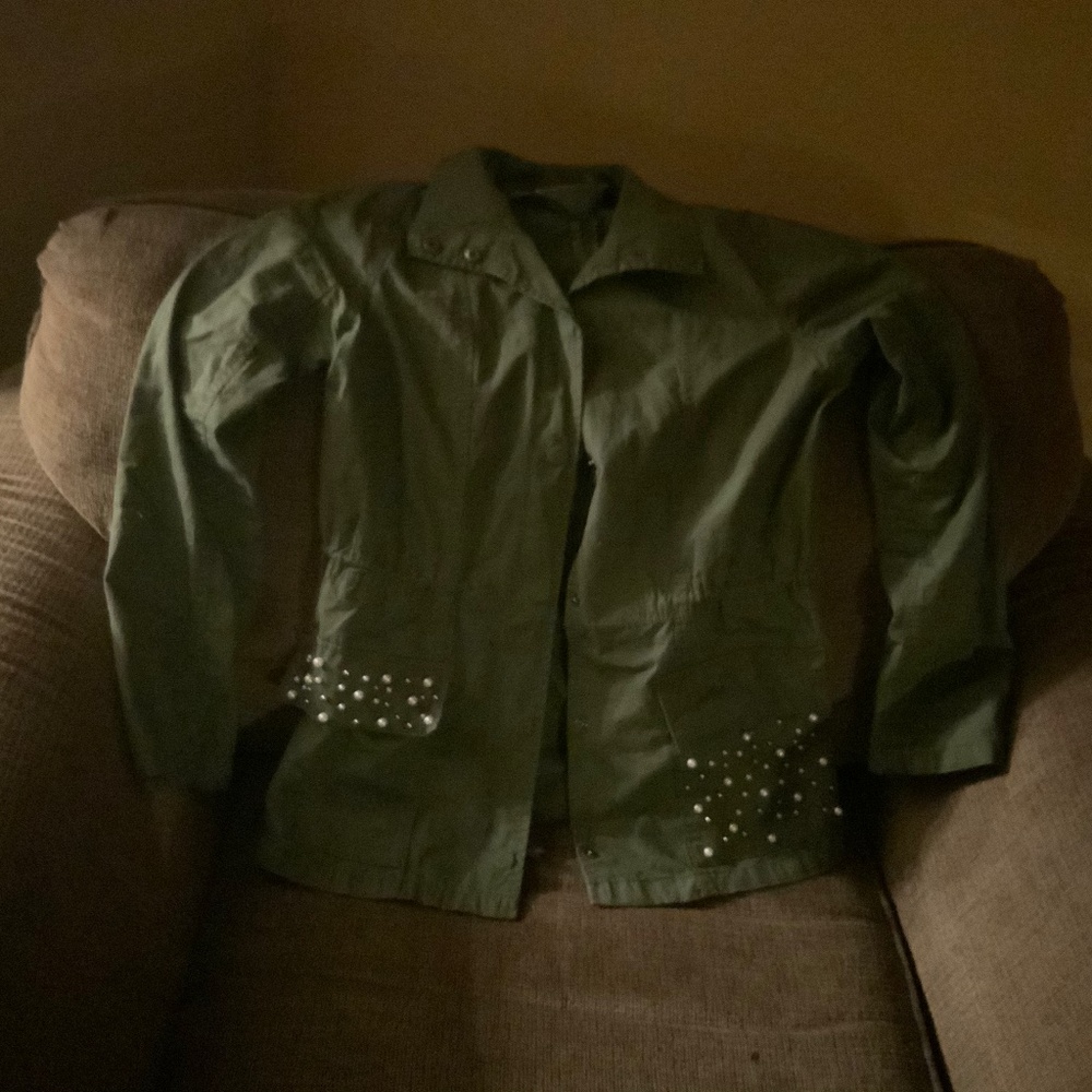 Women Green Jacket Size M